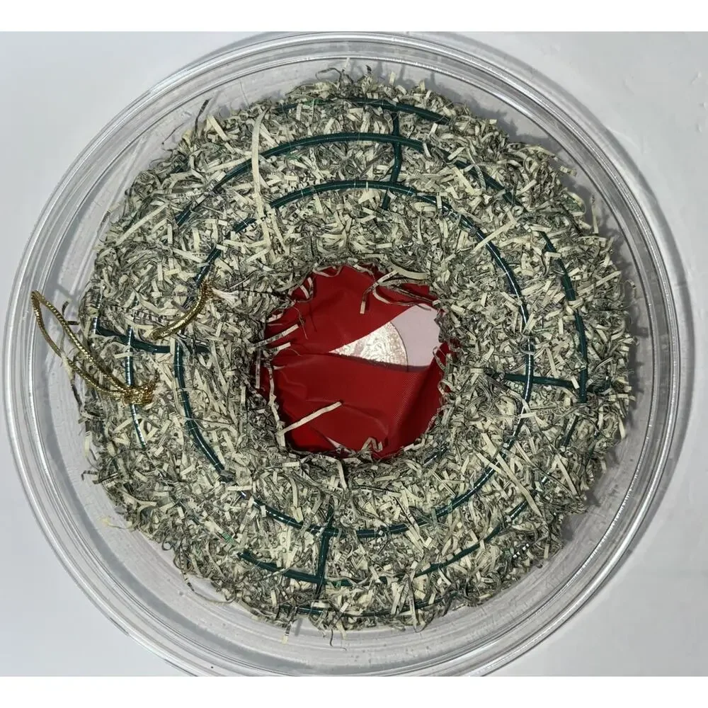 Authentic Shredded United States Currency Wreath Christmas Gift Xmas Money